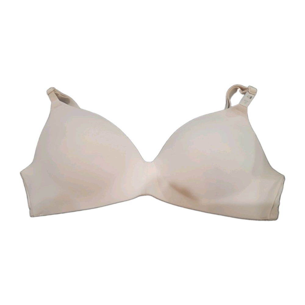 NWT Victorias Secret PINK Bra 40B Beige Nude Wear Everywhere Push Up Wire Free